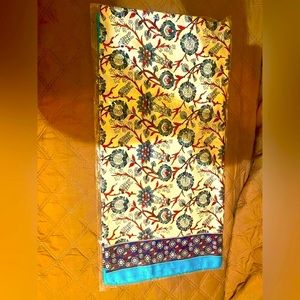 New silky floral fancy Scarf .